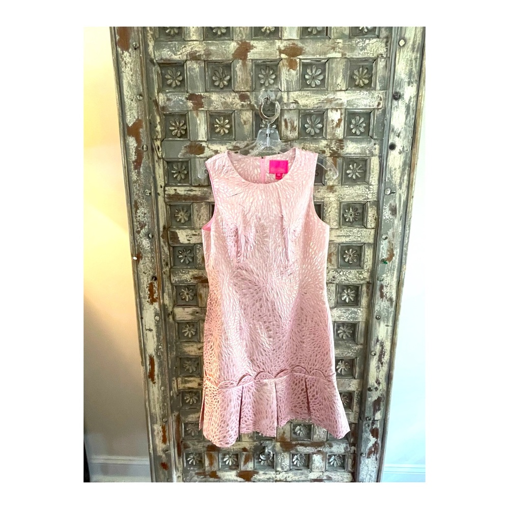 Lilly Pulitzer Pink Jacquard Cocktail Dress